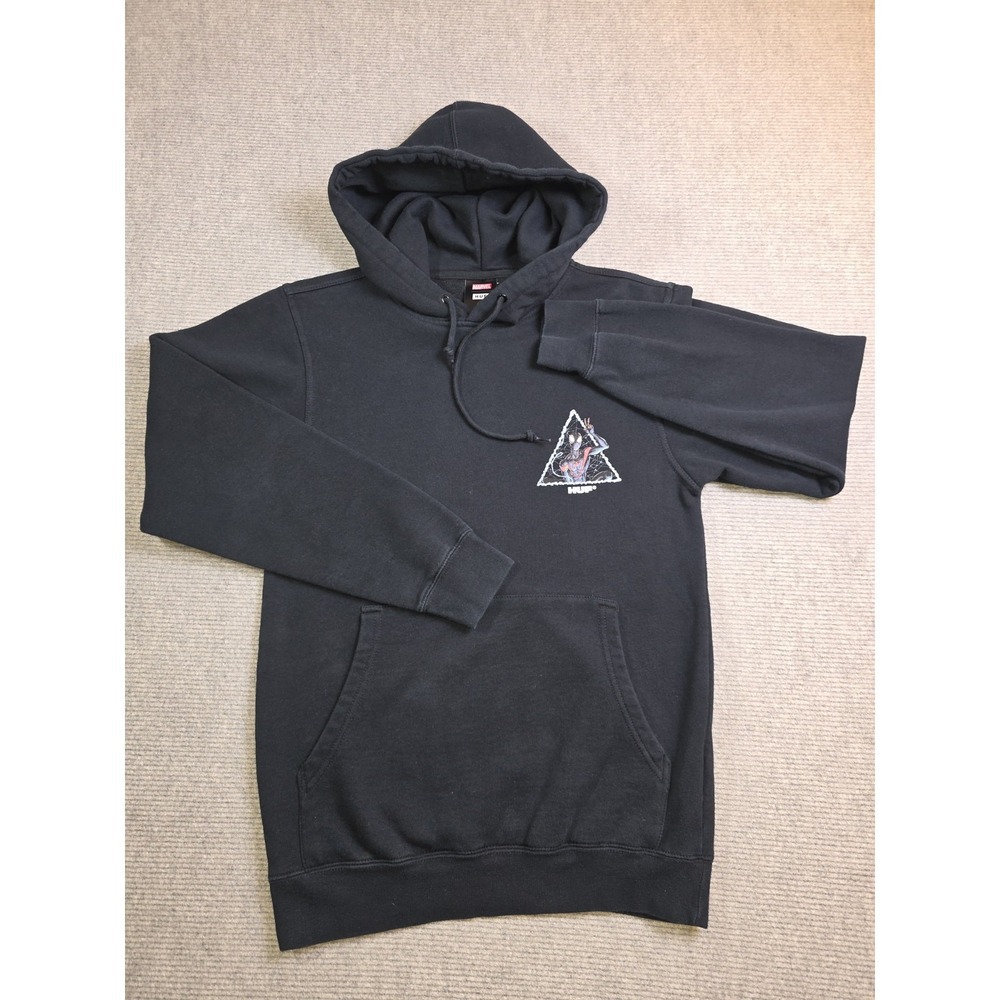 HUF x Spider-Man Grafic Miles Morales Triple Triangle Black Hoodie Size Small